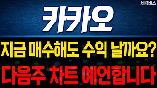 카카오 주가 전망. "내일부터 차트 어떻게 움직일까요?" 확실히 말씀 드릴게요.(핵심 편집)