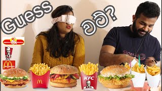 Guess the real Restaurant... / Shavindi Vlogs /Sinhala Challenge/ Burger & French fries Challenge..