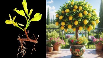 🌿Grow FASTER Citrus Trees with Simple Techniques || How To Air Layering Lemon Tree