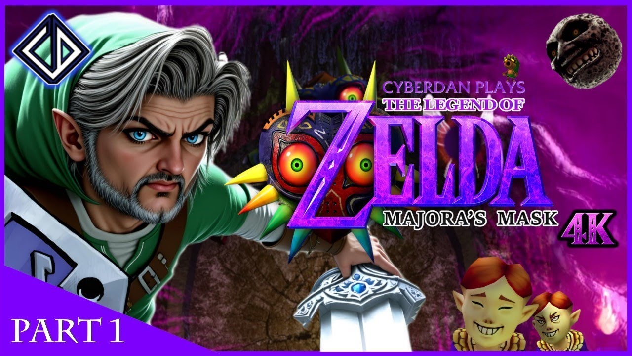 CyberDan Plays The Legend Of Zelda : Majora's Mask 3D 4K Restored (Part 1)