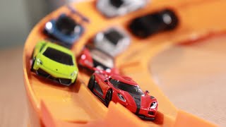 HOT WHEELS HYPERCAR VS SUPERCAR SUPER CURVE BATTLE | JonRacer3