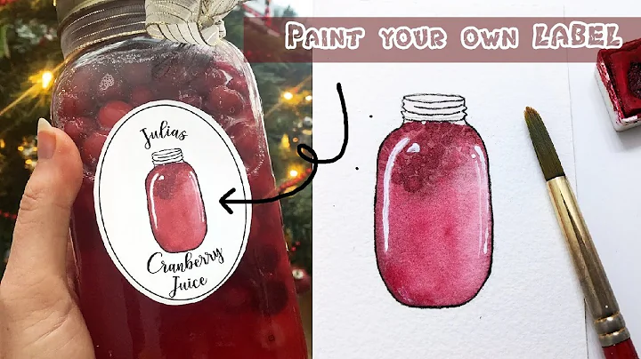 How to paint a mason jar Watercolor mason jar tuto...