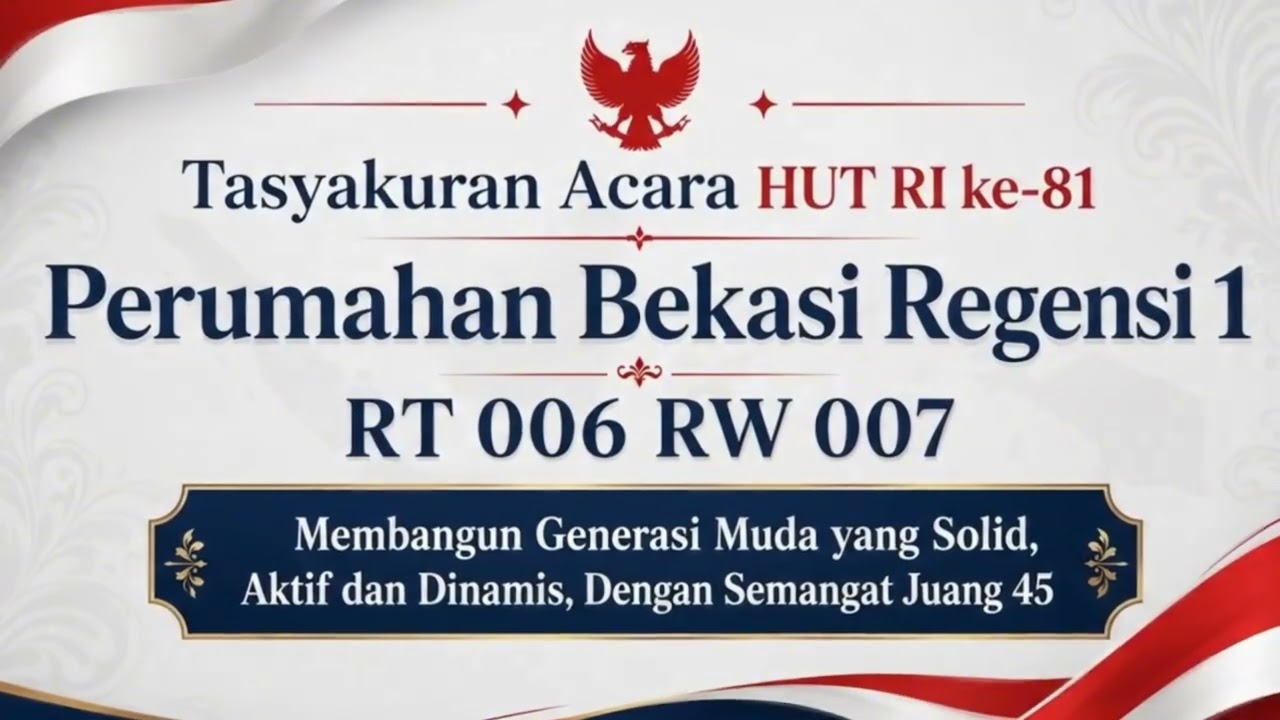 Video Tasyakuran Acara HUT RI ke 81 RT 06