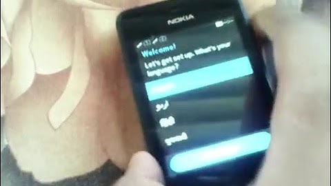 How to hard reset your asha 501.