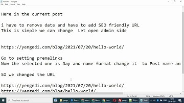 how to remove date from WordPress post URL
