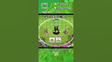 UPGRADE Wizard Tower to Lvl 15!! - Clash Of Clans #clashofclans #wizardtower