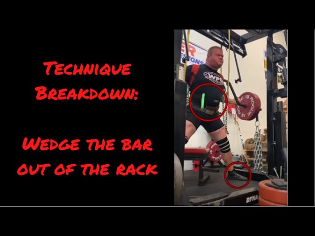 Squat Tip - Wedge the bar out of the rack
