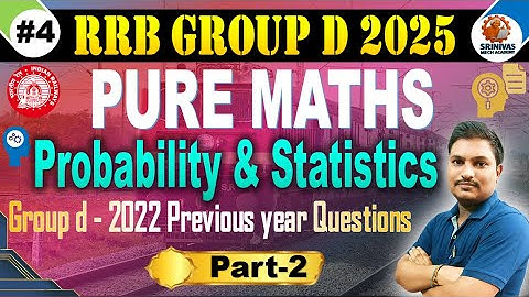 Group D Statistics PYQ PART 2 | PURE MATHS Solved for all by #SRINIVASMechAcademy #SRINIVASMech