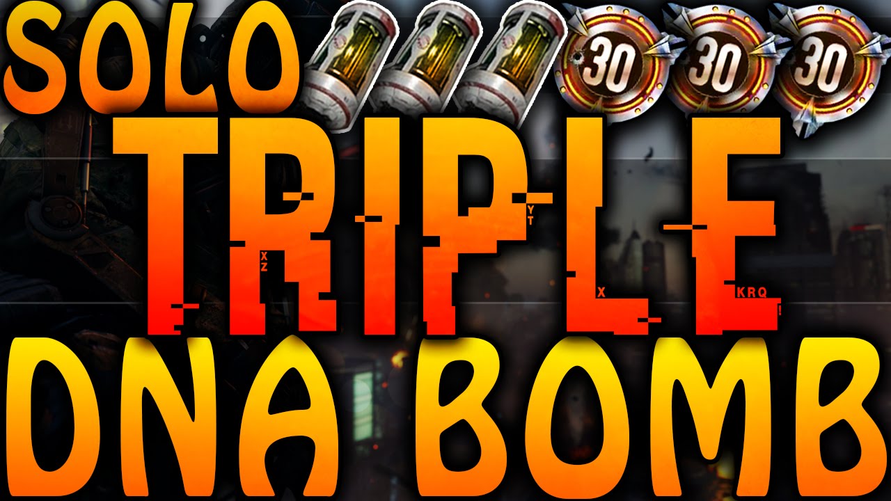 Advanced Warfare: INSANE SOLO "TRIPLE DNA BOMB"! - 3 DNA BOMBS IN 1 GAME! (COD: AW Triple DNA Bomb)