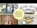 9 Rental Friendly shower storage ideas *No Sticky Adhesives* ✅