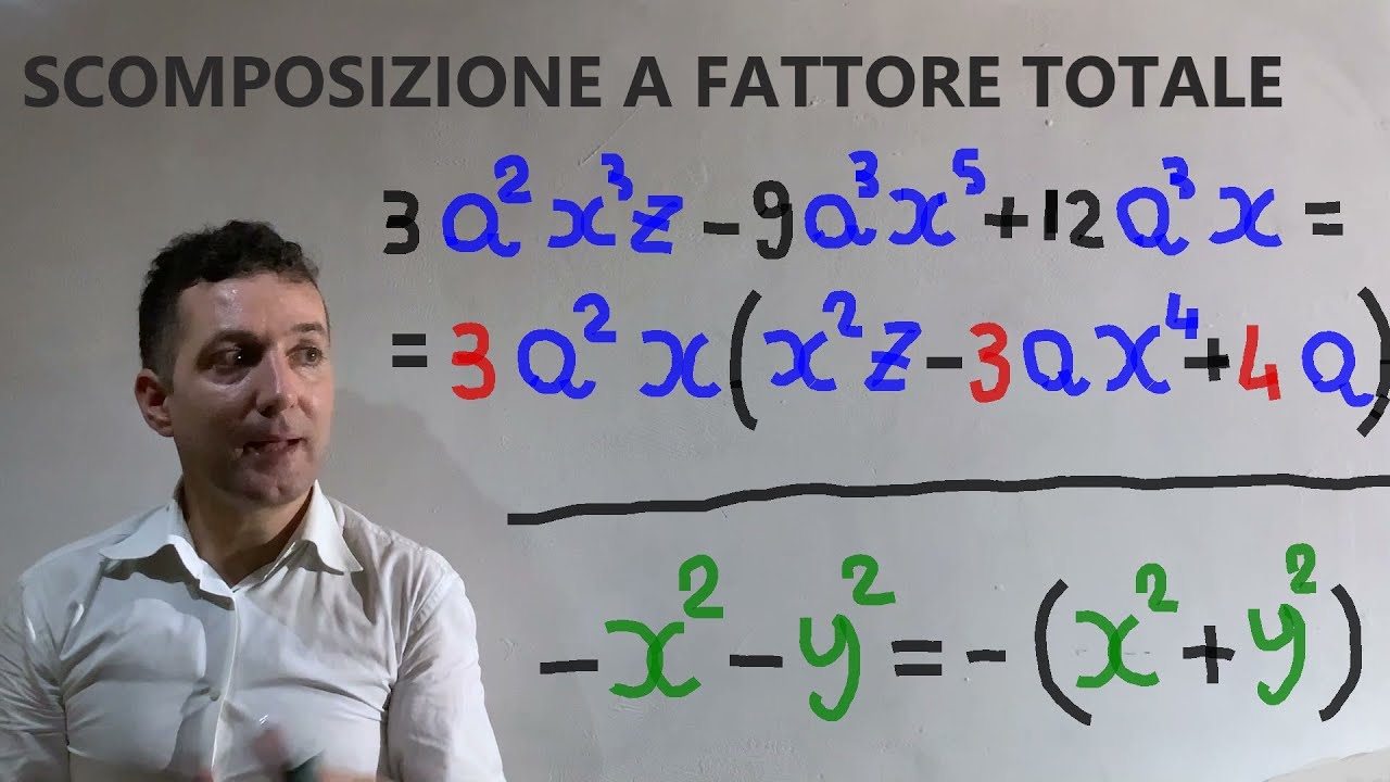 Se Si Scompone Un Fattore Si Moltiplicano Separatamente Gli Scomposizione a fattore comune o fattore totale . Esercizi svolti passo