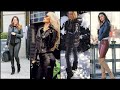 Beautiful leather biker dresses / Biker fashion / leather pants & jackets