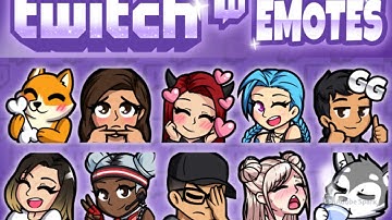 I will create custom twitch emotes and sub badges