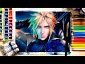 Painting Cloud - Final Fantasy 7 Remake with Watercolors【Livestream】