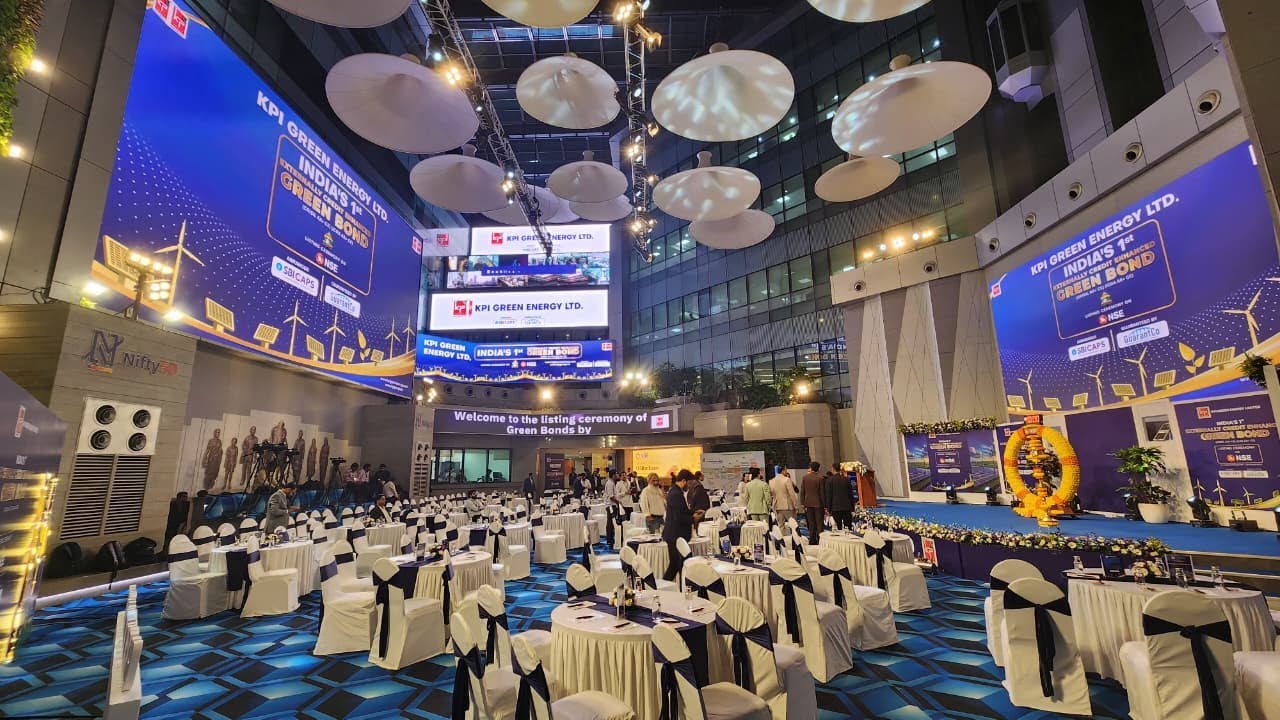 Listing ceremony of Green Bonds by KPI Green Energy Limited