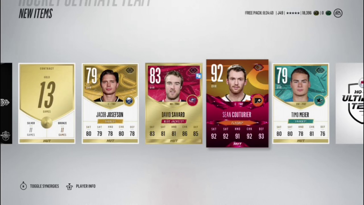 NHL 18 Pack Opening #1 RUBY PULLS