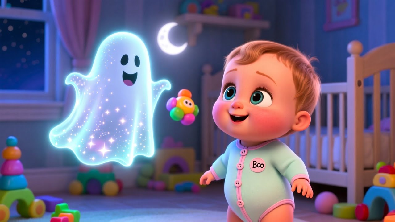 Friendly Ghost Boo With Baby 👻 | Kids Story for Toddlers | Friendly Ghost Adventure