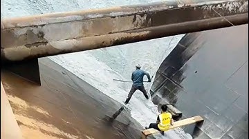 Barge unloading 3800 tons of white sand - Part 4 Long video - Vlog of work on the barge