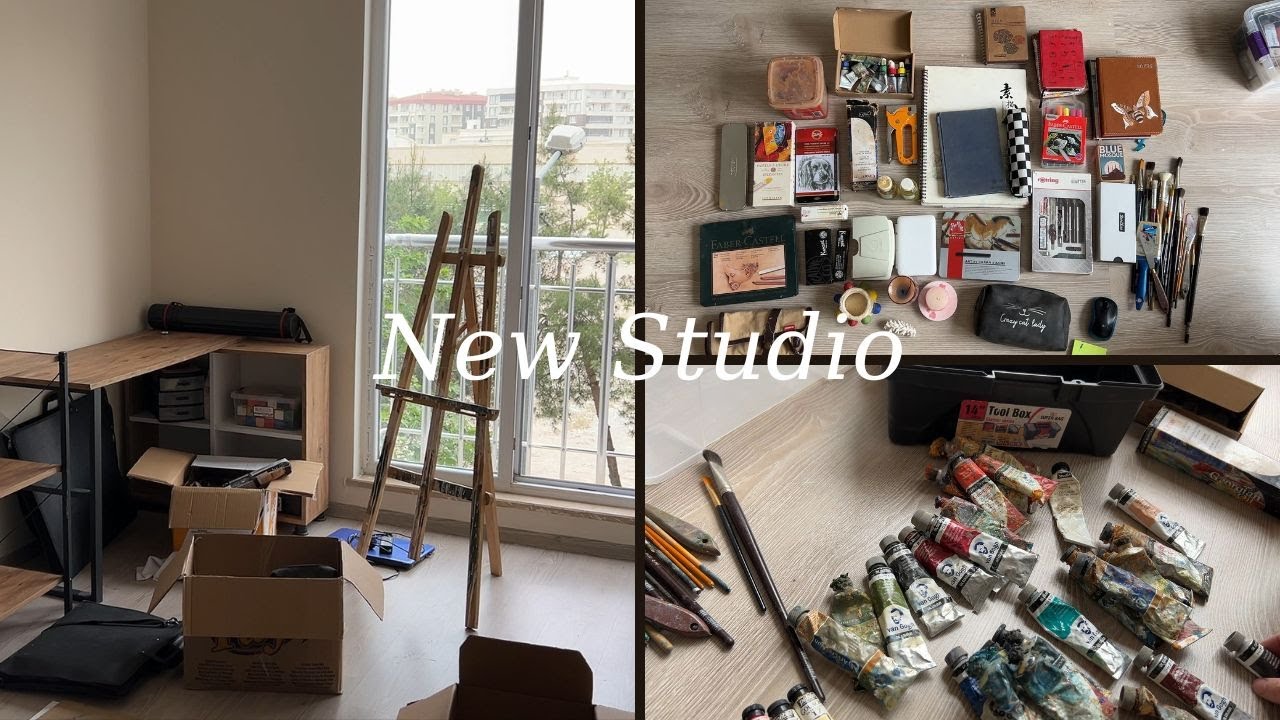 Setting Up My Dream Art Studio | Studio Tour & Transformation - YouTube