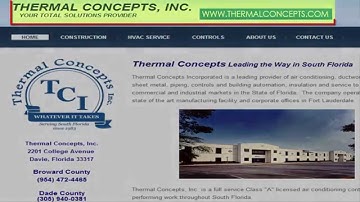 Thermal Concepts is a leading provider of air conditioning, ductwork, custom sheet metal
