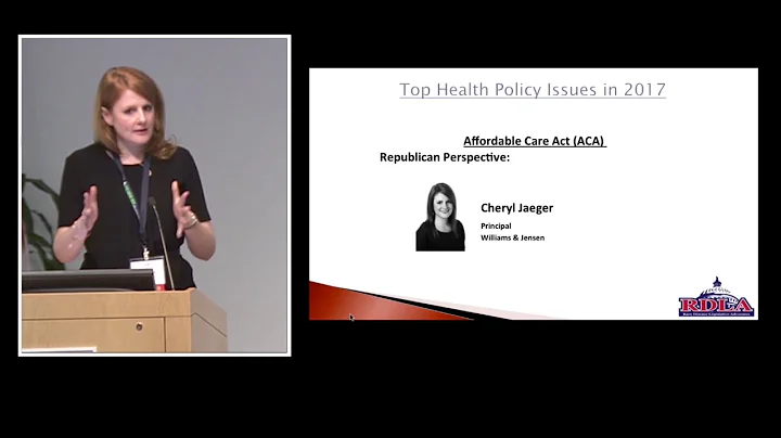 Cheryl Jaeger : Top Health Policy Issues in 2017, ...