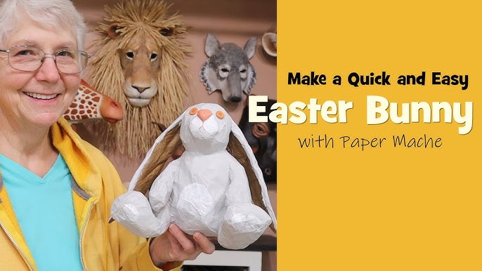 How To Make An Adorable Papier Mâché Bunny - My Humble Home and Garden