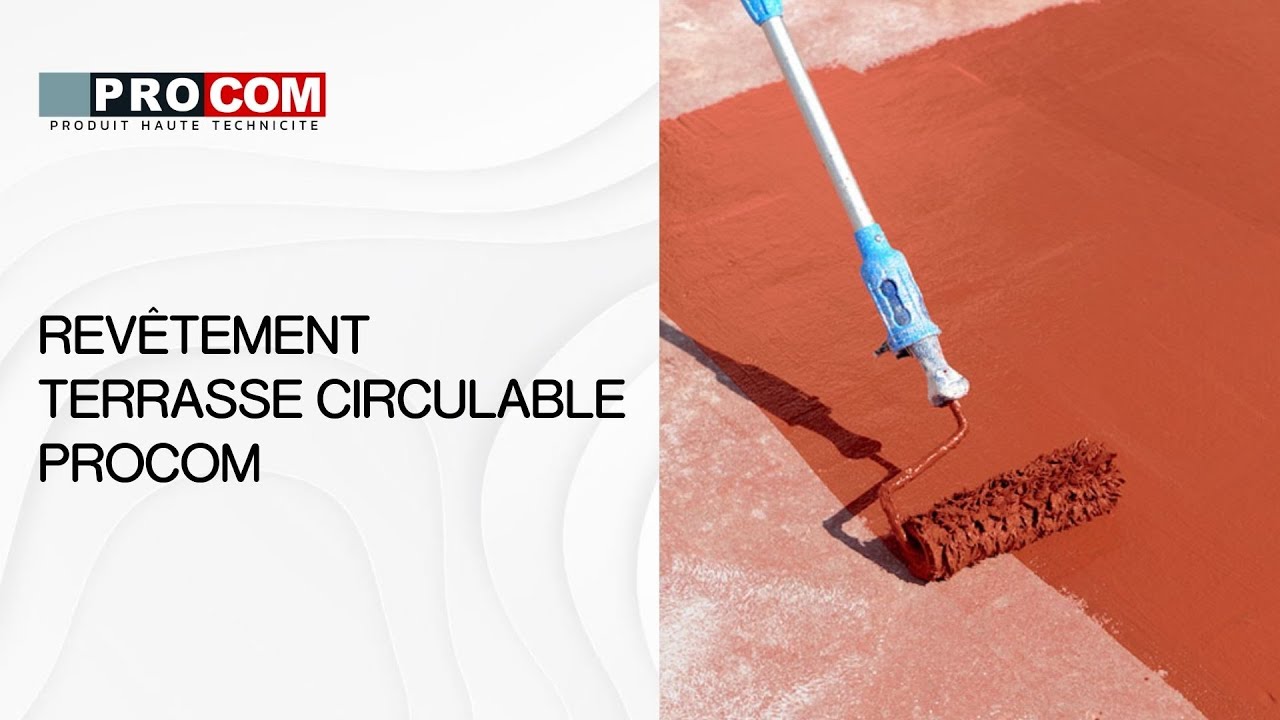 Peinture, résine d'étanchéité imperméabilisation terrasse circulable, balcon, sols extérieurs PROCOM