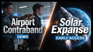 空港密輸デモ + ソーラーエクスパンス ゲームプレイ | 密輸の混乱と宇宙管理 screenshot 3
