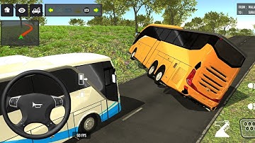 2025 new coach bus simulator 💥 || indonesia bus simulator part-71 #bus #game #simulator #comman  