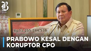 [FULL] Pidato Presiden Prabowo Saat Saksikan Uang Sitaan Korupsi CPO Rp13,2 Triliun