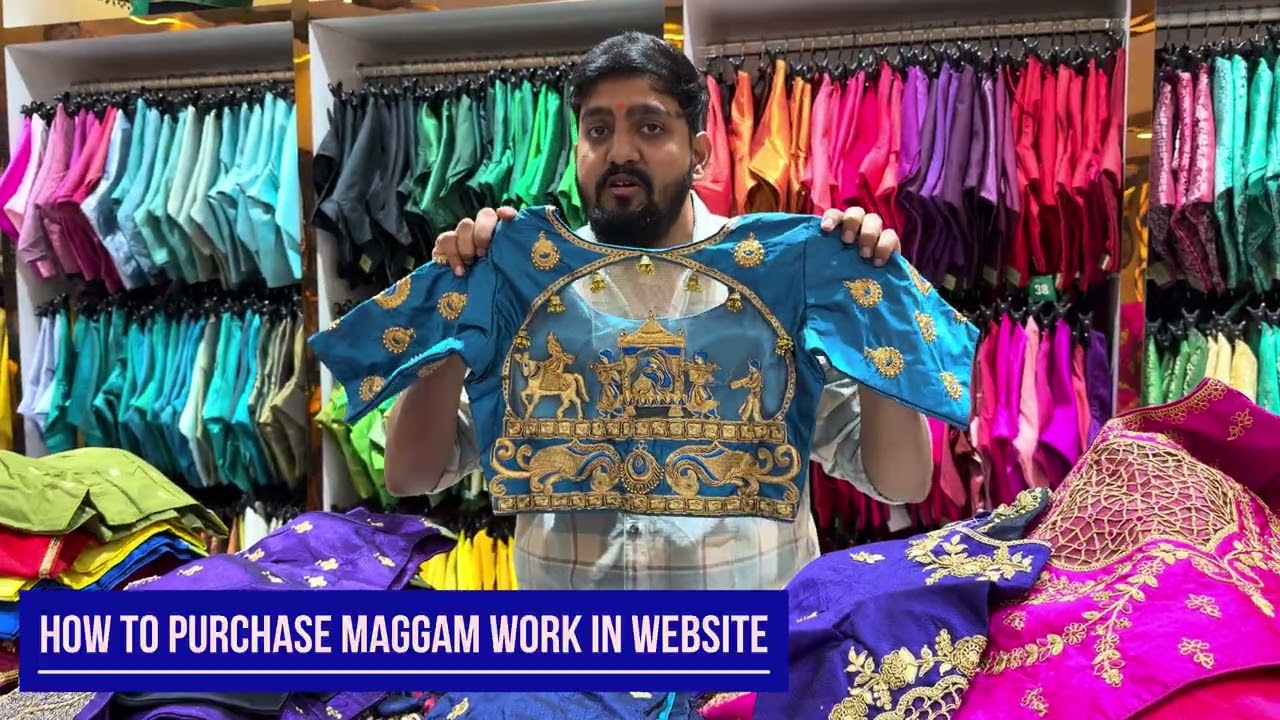  Discover the beauty of traditional Maggam work blouse 900₹ only website code bw1039