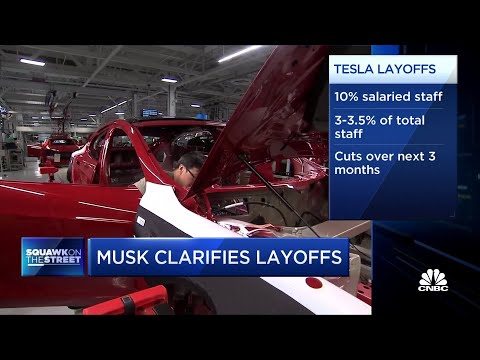 ⁣Tesla CEO Elon Musk clarifies layoff plans at electric carmaker