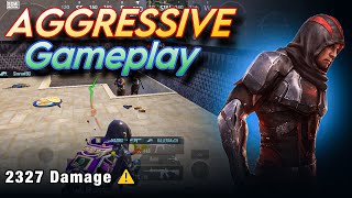 2327 DAMAGE BEST AGGRESSIVE GAMEPLAY 😱 | Intense 1v4 Pure Clutches | BGMI