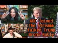 Aoc joins the stream  commentates on bronx rally with hasan  hasanabi reacts