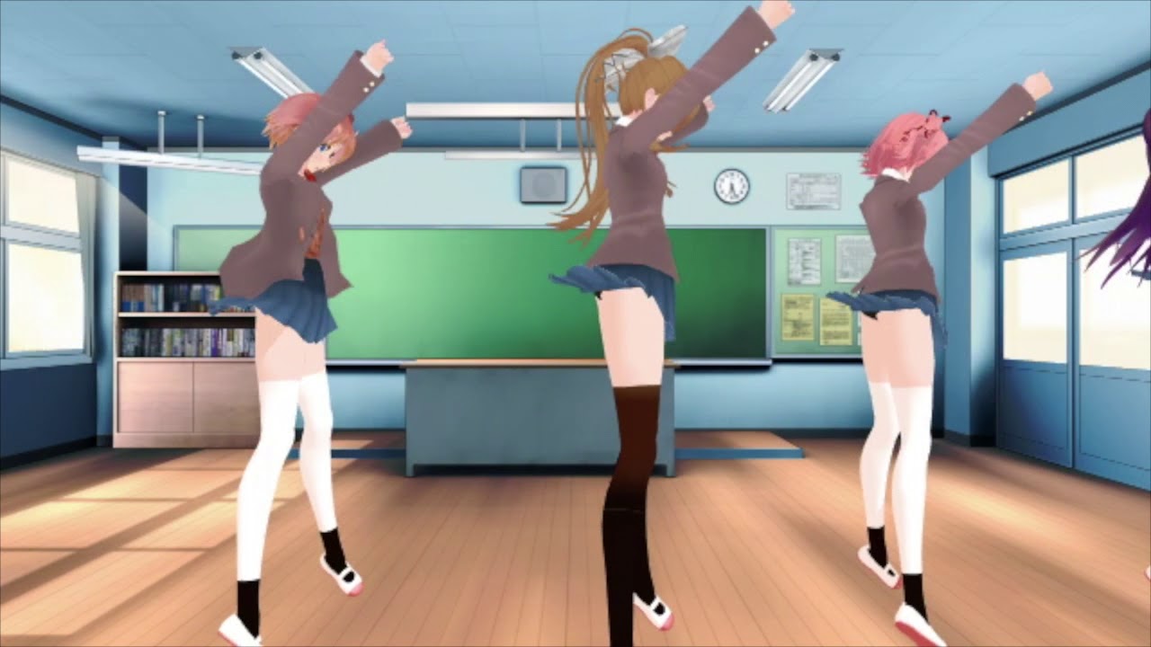 MMD: DDLC Gangnam Style