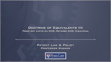 Lecture 16 - Doctrine of Equivalents 3