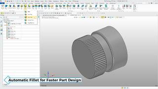 ZW3D WuKong 2027: Automatic Fillet for Faster Part Design