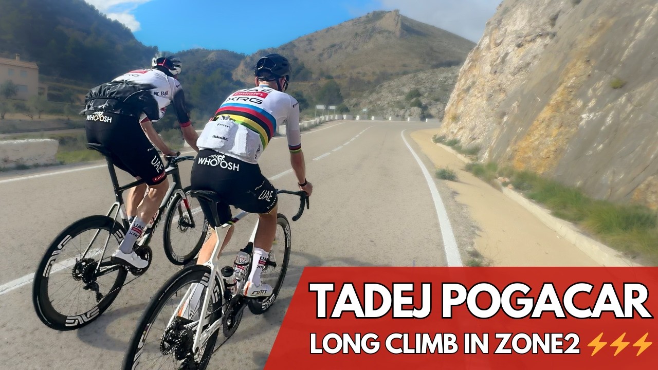 How Tadej Pogacar climbs on Training Rides