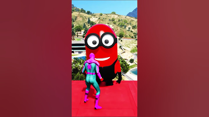 GTA 5 PINK SPIDERMAN KILL HIS MINION FRIENDS #gta #shorts #gaming