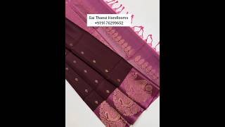 Handloom pure Soft Silk sarees #saithanvihandlooms #silksaree #handloom