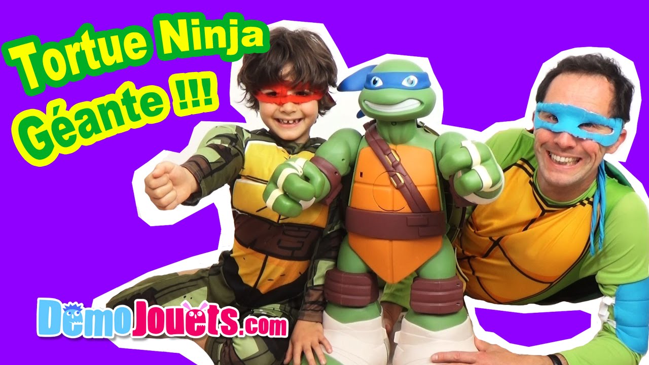 JOUET) TORTUE NINJA GEANTE ! Mega aire de jeu Léonardo - Démo Jouets 