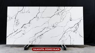 Calacatta  Sydney Black Quartz - NobleStone UK