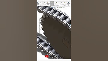 Design chain & sprocket  #propeller #cad #3d #designwithajay #solidworks #shorts #trend #viral