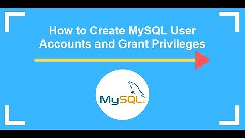 How to add a new database user and add privileges MySQL | Adding New user and Privileges MySQL