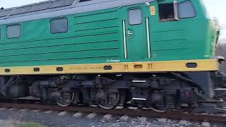 Влак 10694 малко преди крайната си гара Димитровград север.