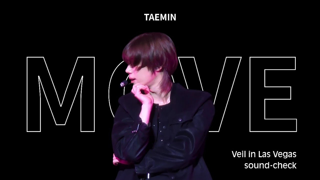 태민 MOVE 사운드체크 in 라스베가스 | TAEMIN MOVE soundcheck in Las Vegas 4K