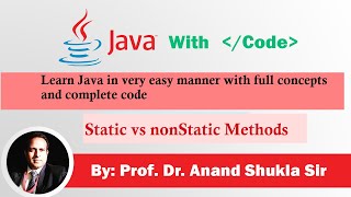 Java Lecture 05 Difference between static and non static methods in java