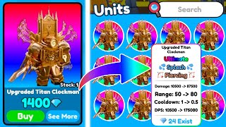 UPDATE  I Bought NEW ULTIMATE CLOCK on MARKETPLACE?   Toilet Tower Defense