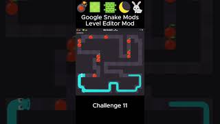Google Snake Mods - Level Editor Mod: Challenge 11 Fast Speed #googlesnake #googlesnakemods
