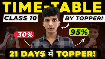 Class 10- TOPPER TIME-TABLE EXPOSED⚠️ FOLLOW THIS BEST STUDY TIME-TABLE🔥Score 95+🔥Mh board exam 2025